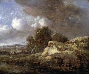 Landscape with Cow Drinking
